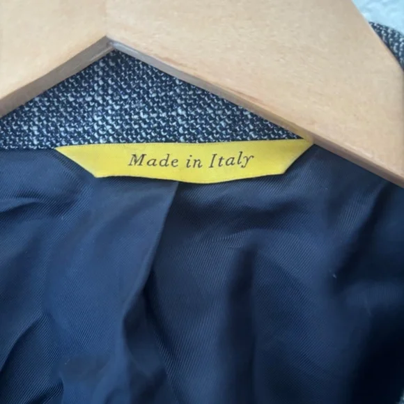 Canali Kei blue modern fit jacket wool silk cashmere blend 34/50 - Picture 4 of 12